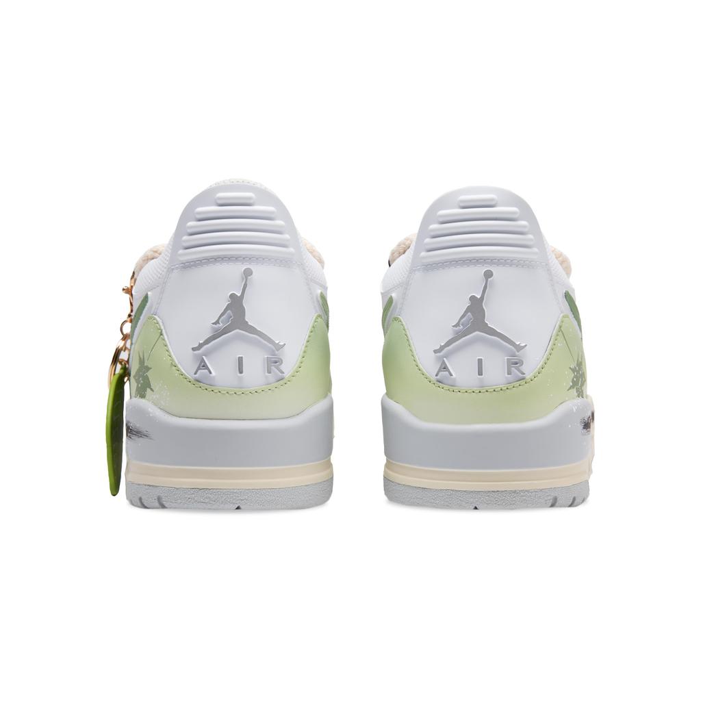 Jordan Legacy 312 One Leaf Knows Autumn Abrasion Resistant Low Top Vintage Basketball Shoes Men's Light Green HJ9199-111(Team348-)