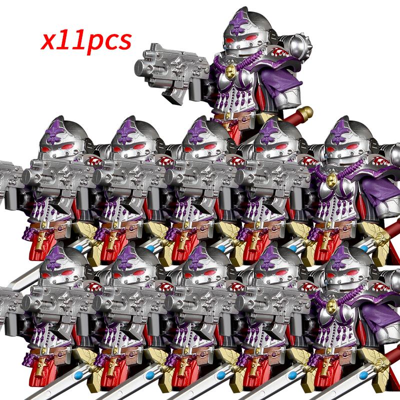 11pcs NEW Knights War Angels Ultramarines Templars War Soldiers Mini Action Figures Model Kids Toys Gift