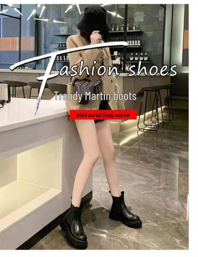 Bestseller Unisex Martin Schneestiefel: 2025 Winter Rutschfeste Mode Chelsea Stiefelette