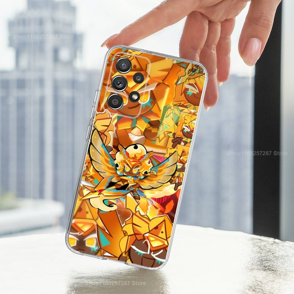C-Cookie R-Run K-Kingdom For Samsung A30,71,51,S9,10,20,Ultra,S22,23,21,PIus,FE,Lite,Transparent, Silicone Case SamsungS20