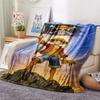 1PC Luffy D Patterned Flannel Blanket Suitable For All Seasons For Home Decor Warmth And Comfort Gifts Holiday Present
