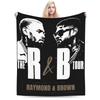 Chris Brown And Usher The Rb Tour Blanket Warm Soft Plush Throw Blanket For Girls Boys Couch Bed Flannel Bedspread Bed