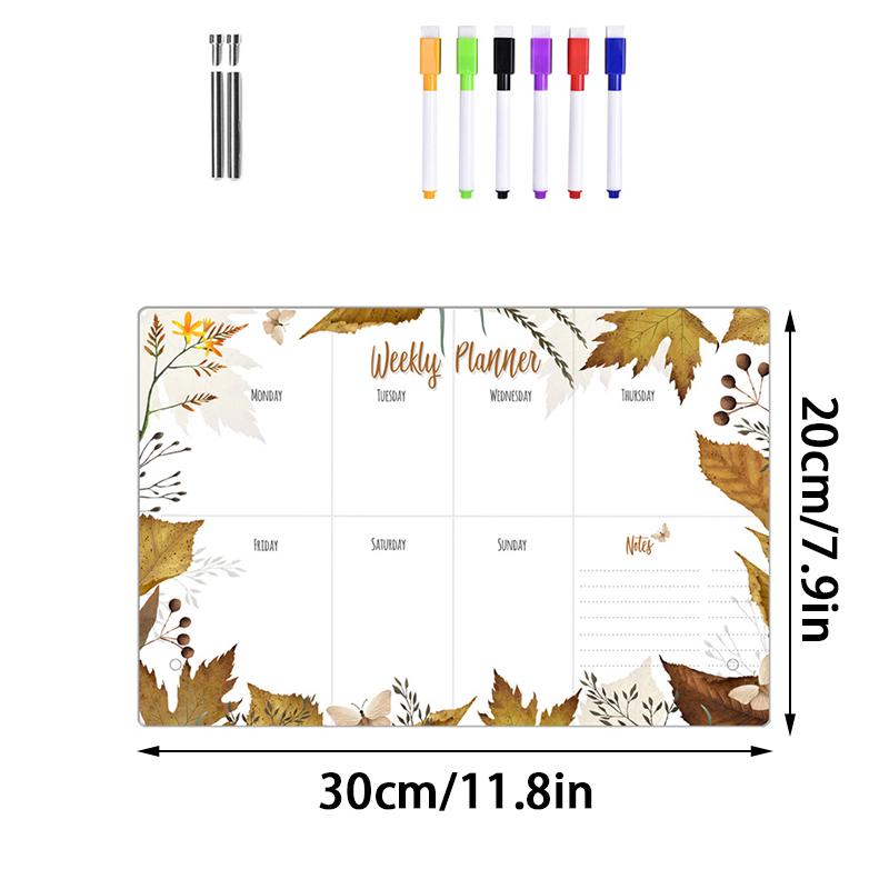 1 Set Office Three-dimensional Notepad Message Board Memo Writing Board Acrylic Weekly Planner