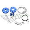652F Universals Aluminum Racings Hood Pin Appearance Hood Pin Lock with Quick Latches Rope Hood Lock Clip