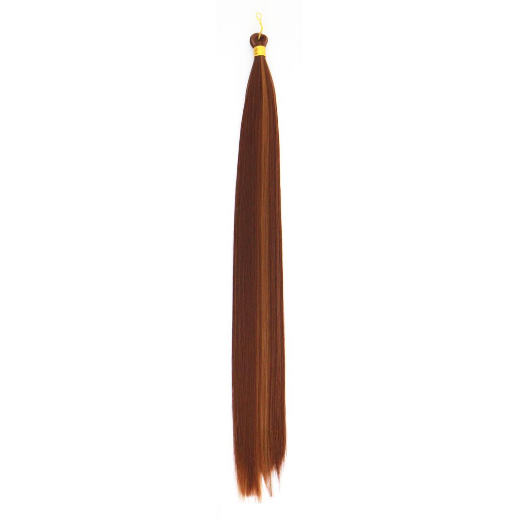 Long Straight Bulk Hair Synthetic 22 Inch Bone Straight Braiding Hair Crochet Braids for Black Woman