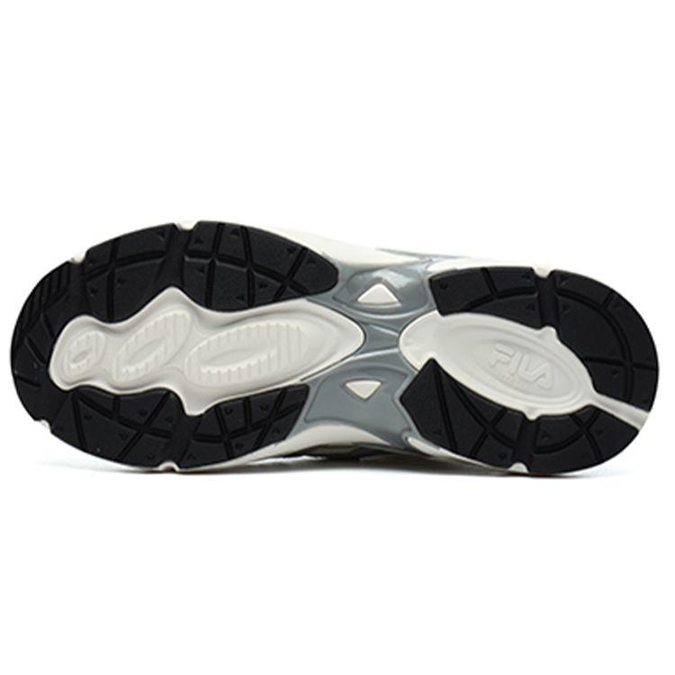 Fila Dolphin Fabric Synthetic Leather Sport Versatile Low-Top Dad Shoes Women Sneaker White Gray F12W216109FSA