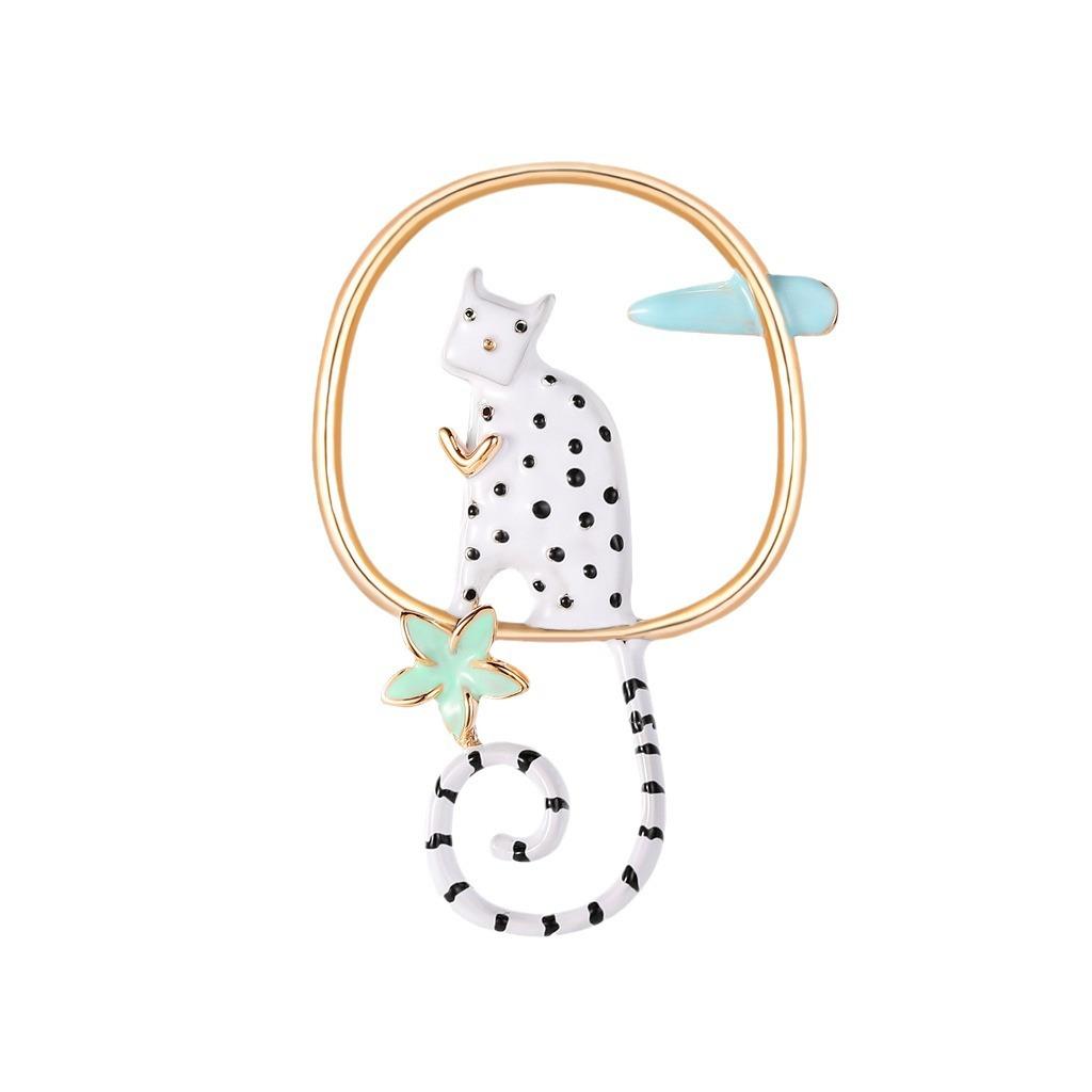 Creative Jewelry, Versatile Personalized Handmade Drip Cat Brooch, Corsage