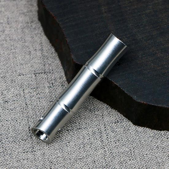 Whistle Crisp Sound Bamboo Knot Design High Hardness Survival Stainless Steel Pocket Tools Emergency Whistle Outdoor Sports