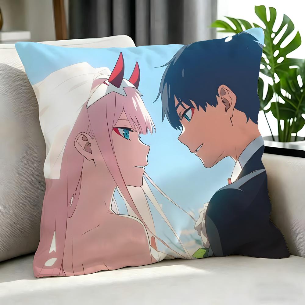 Anime  DARLING In the FRANXX Cushion Cover Cushion Cover Set Pcs X X X Pillowcase Decorative Sofa Home Decor