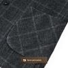 Men's Plaid Wool Blend Double-Sided Overcoat