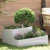 Garden Planter Silver 80 X 80 X 50 Cm Stainless Steel
