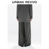 UR 2025 Women's Plaid Tie-Waist Wide-Leg Pants