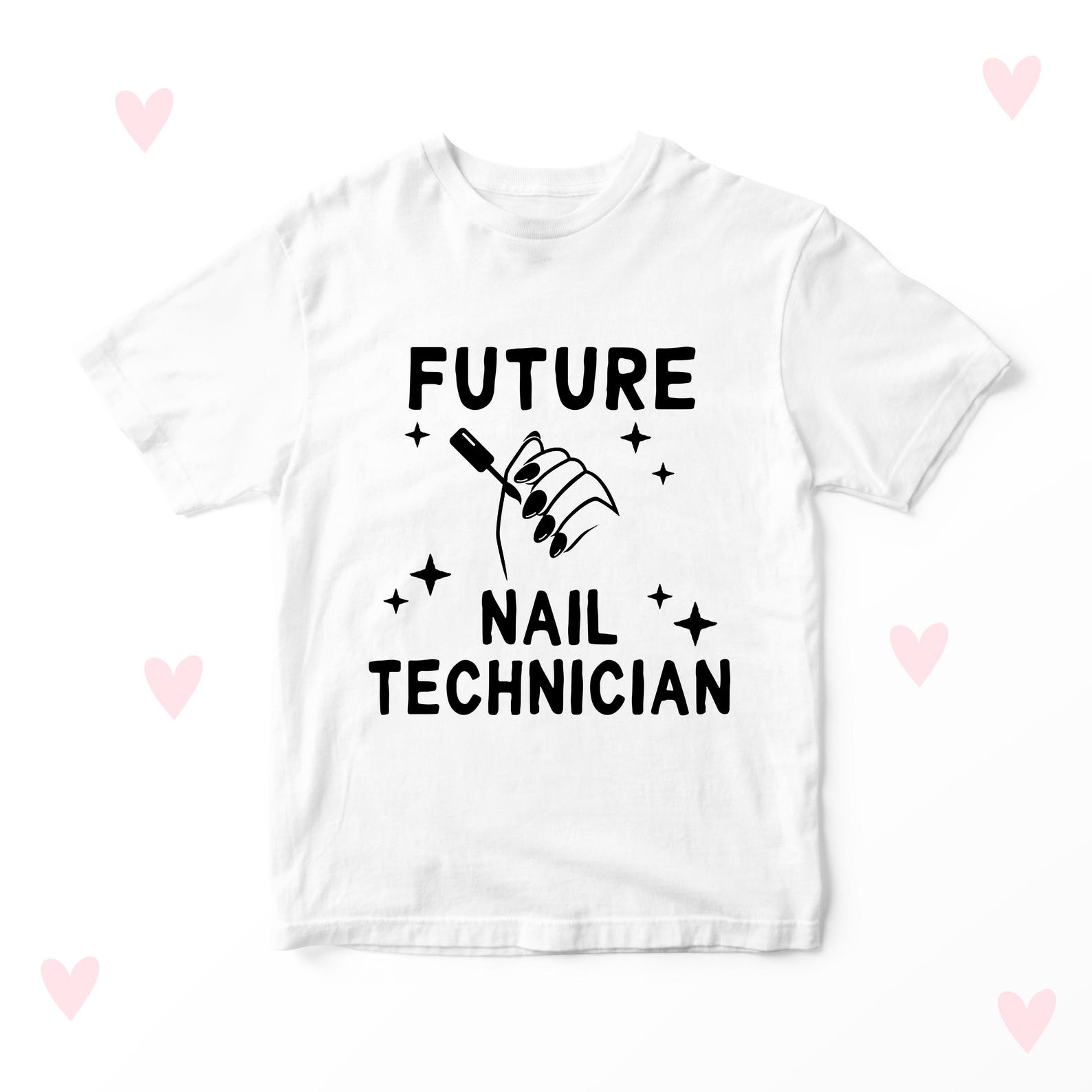 Future Nail Technician Kids T-Shirt: Funny Mini Me Gift 150