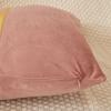 Elegant Sofa Pillowcase Party Atmosphere Pillow Cover Velvet Pillow Cover  for Room Sofa Decor Soft Solid Dyed for Bed