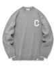 C Logo Crewneck Knit Melange Gray