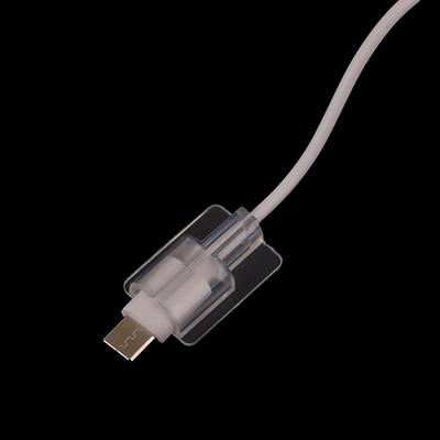 10 stuks Zachte Siliconen Oplader Kabelwikkelaar Kabelbeschermer Sleeve Voor Telefoon Data Kabel Transparante Case Clip