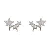 Pearl Star Ear Clip for Women's New Style, with a niche design and high-end earrings