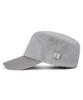 Bajal Va Square Fly Label Fur Bellboy Cap Grey