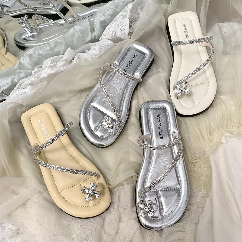 Fairy wind one-word non-slip slippers summer wear cool slippers