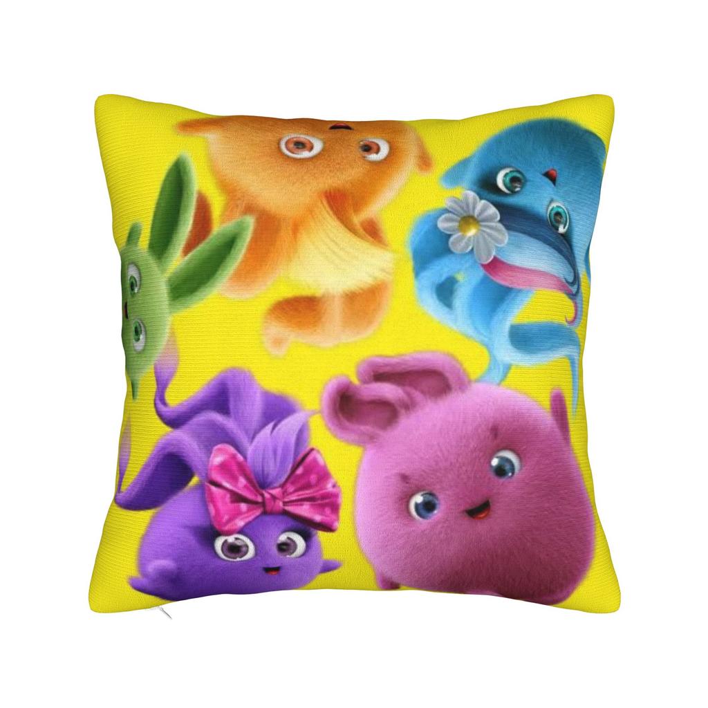 S-Sunny B-Bunnies Pillowcases Novelty Pillow Case For Couch Sofa Bedroom Design Pillow Cover