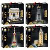 TOYLINX Building Blocks Architectural Model Set Landmarks Canton Tower Arc De Triomphe Big Ben Oriental Pearl Tower for Kids