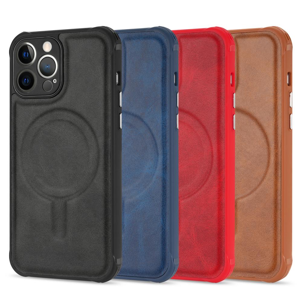 Vintage Armor For Magsafe Magnetic Case For Iphone 13 14 12 11 Pro Max Plus X Xs Xr 7 8 Se Wireless Charge Shockproof Defender