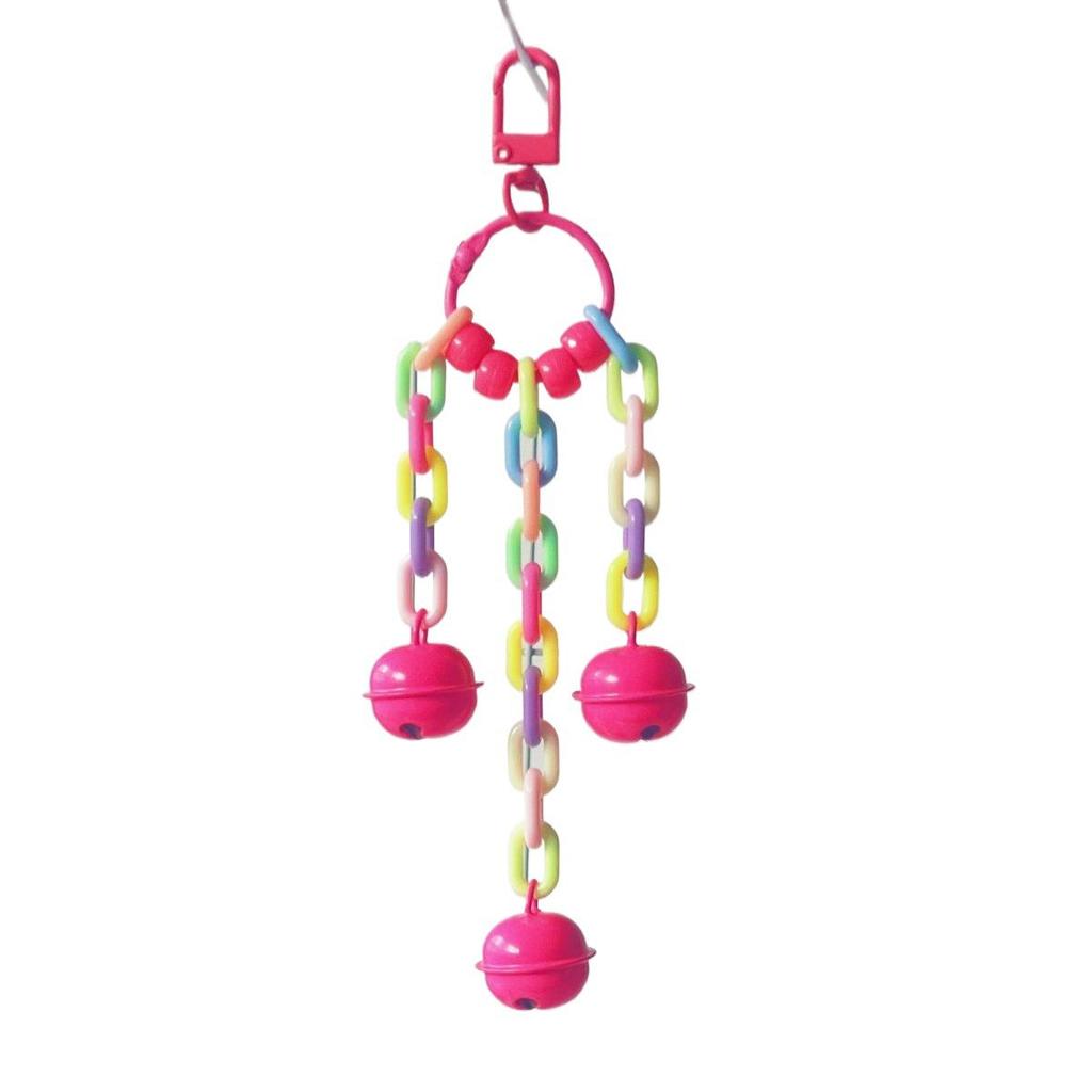 Acrylic Chew Toy & Cage Decoration for Parrots, Cockatiels, and Budgies