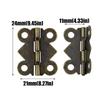 Antique Butterfly Shape Hinges Replacement Jewelry Box Small Hinges with Screws for Crafts Making Easy To Install
