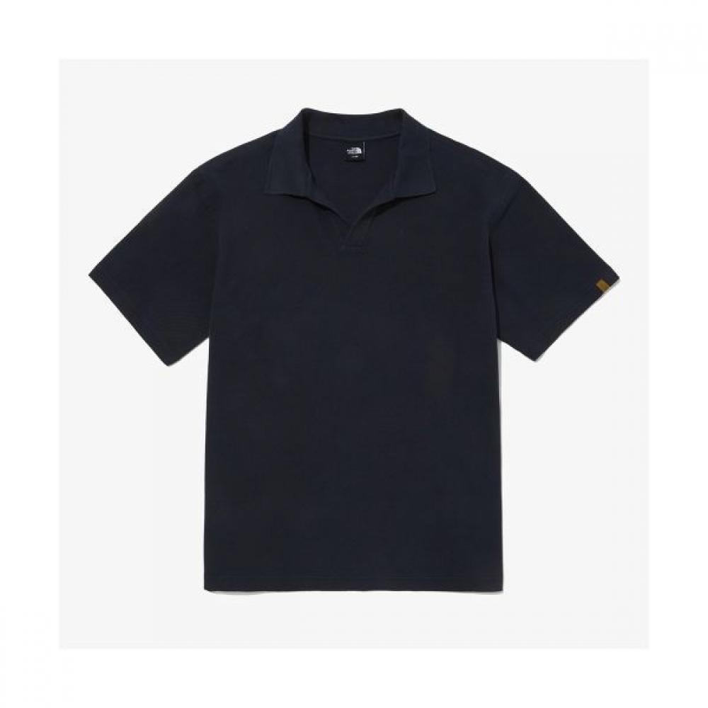 

North Face Store Genuine North Face The North Face Nt7pq04b Men S Liege Short Sleeve Polo 1796490 DARK NAVY/95