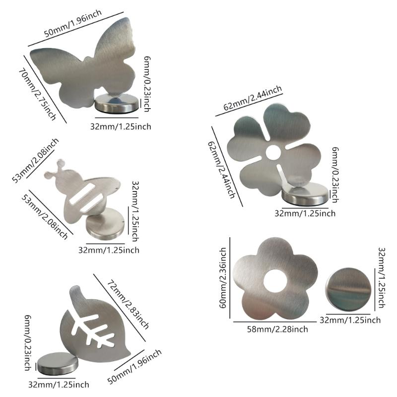 8PCS Strong Windproof Tablecloth Weights Holder Rustproofs Steel Decorative Insect Design For Picnics Gardens Party