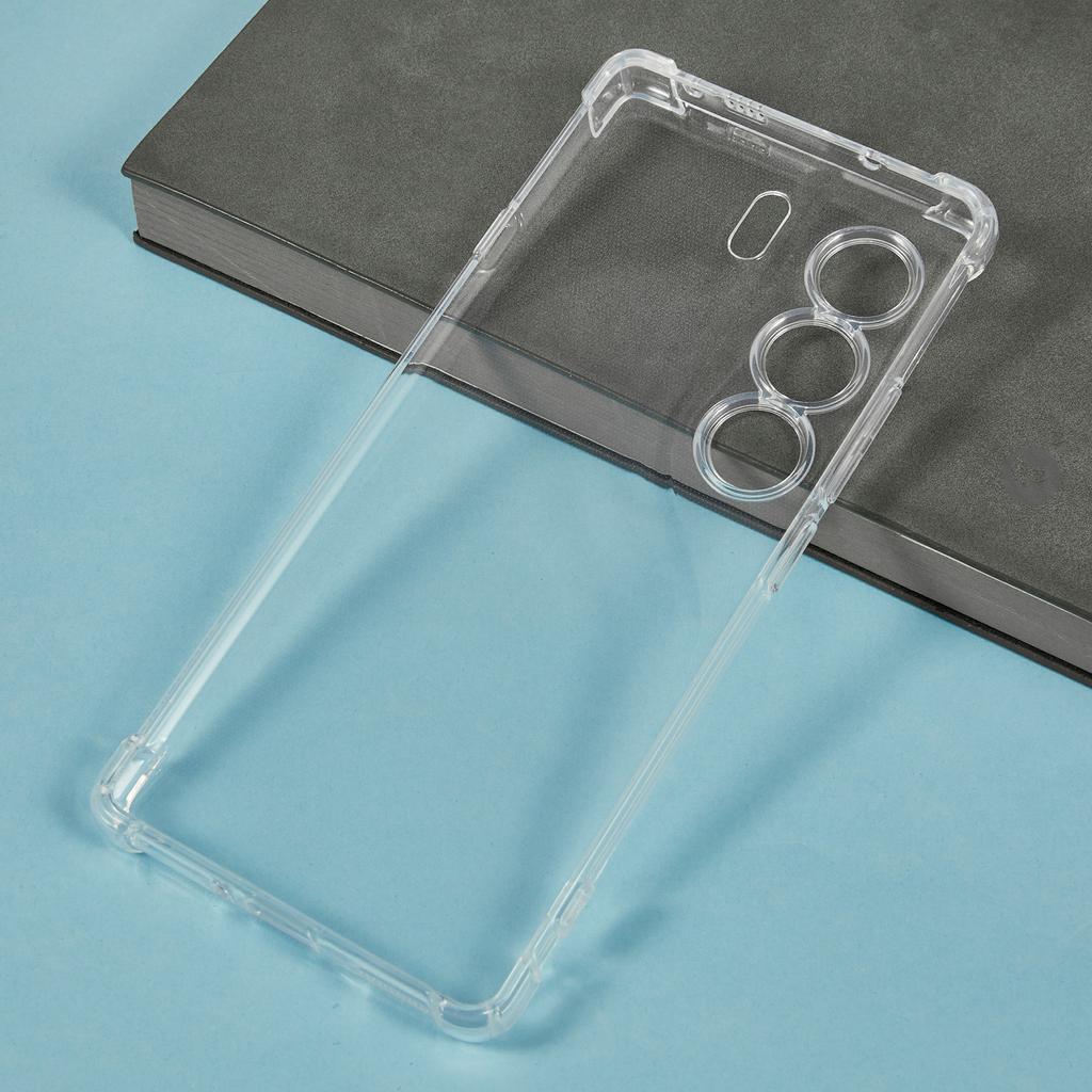 Dla TECNO Camon 40 Pro 4G Etui na telefon Wzmocnione Cztery Narożniki Odporne na Upadki Przezroczyste Etui TPU