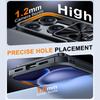 RFID Blocking Wallet Case with Card Holder Sliding Camera Cover Stand PC+TPU Protective Case for iPhone 17 Pro-Black