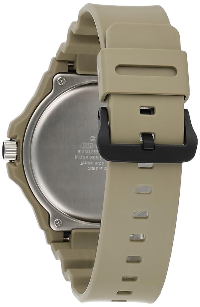 Casio Military 3HD Quartz Sport Watch with Resin 24 Men's Strap, Tan, (Model MRW-210H-5AVCF)