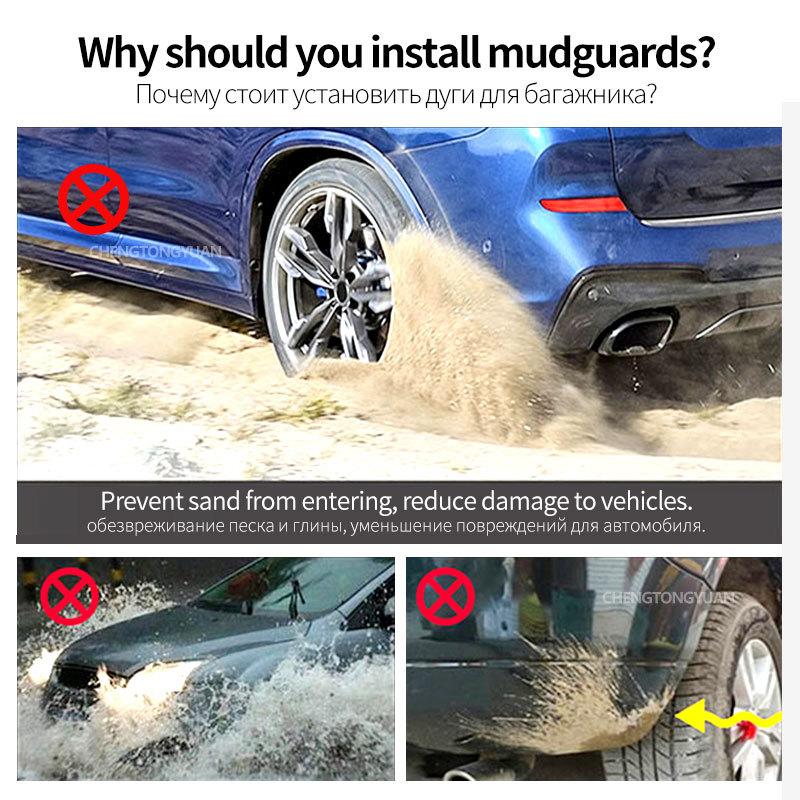 Mud For Hyundai Sonata i10 2008-2024 Accessories TPE Mudguards Original Design Fender Anti-Snow Anti-Sand Guard Protector