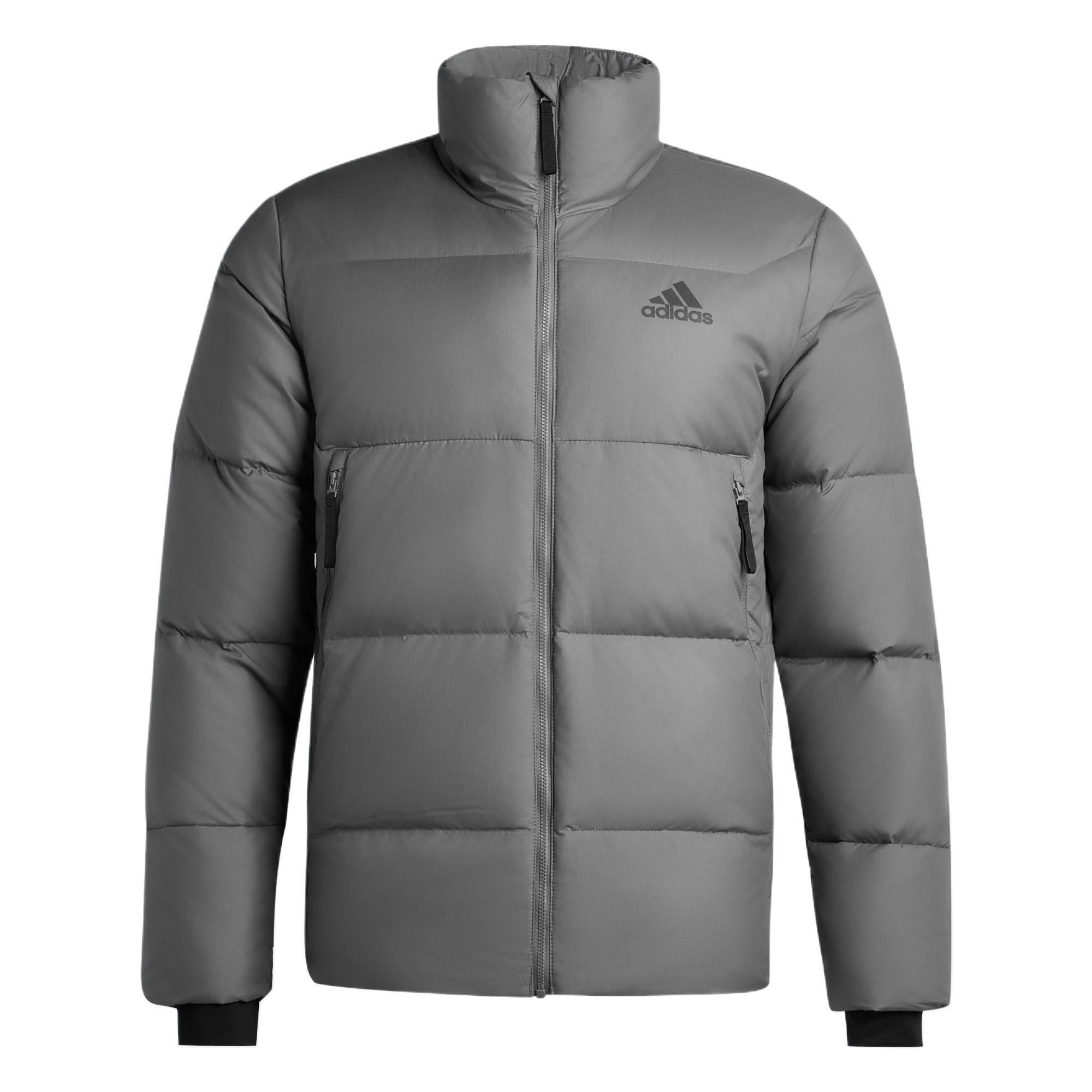 Adidas Down Jackets Women s Gray Stand Collar Moderate KF6761 XL