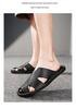 2026 Men's Casual Soft Sole Non-slip Leather Beach Slippers