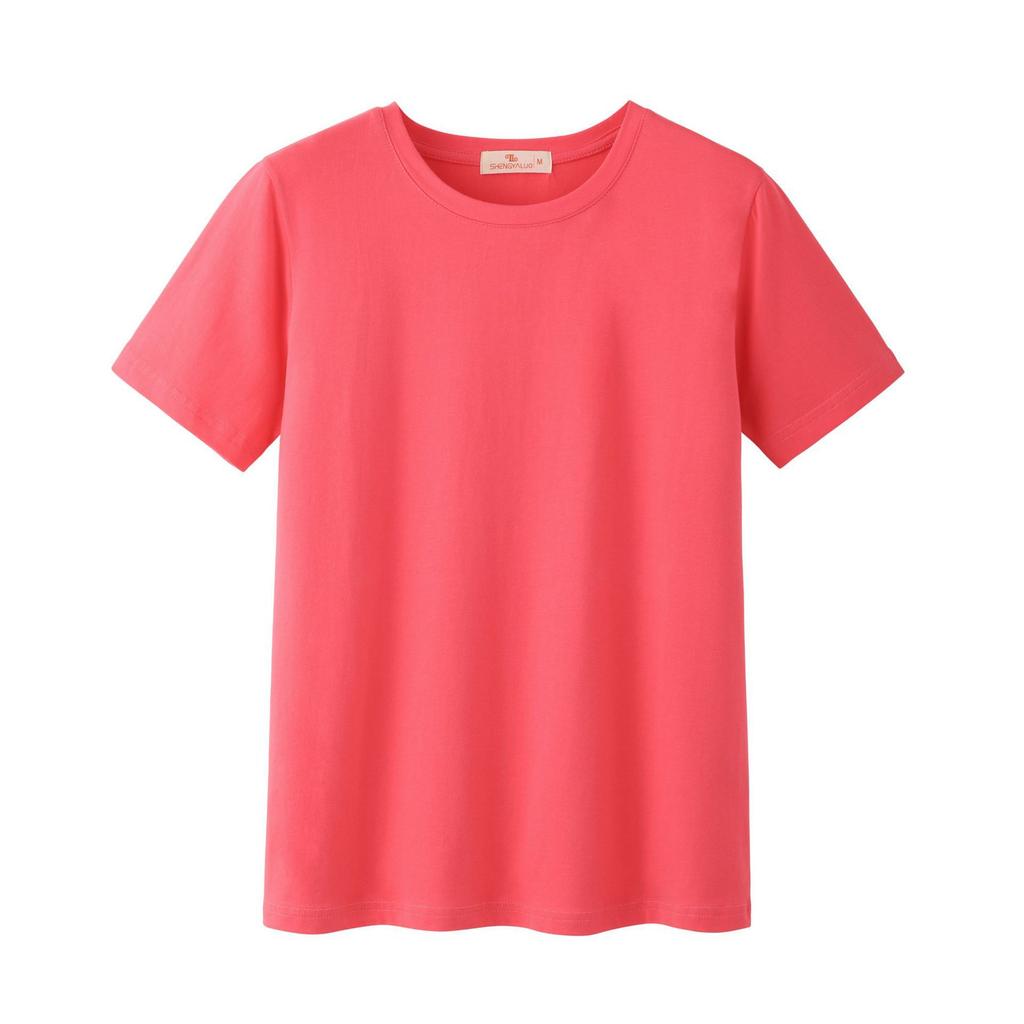 Spring New Short-sleeved Ins Korean Version T-shirt Girls Round Neck Casual Printed Tops Fashionable and Cute Women's Clothing