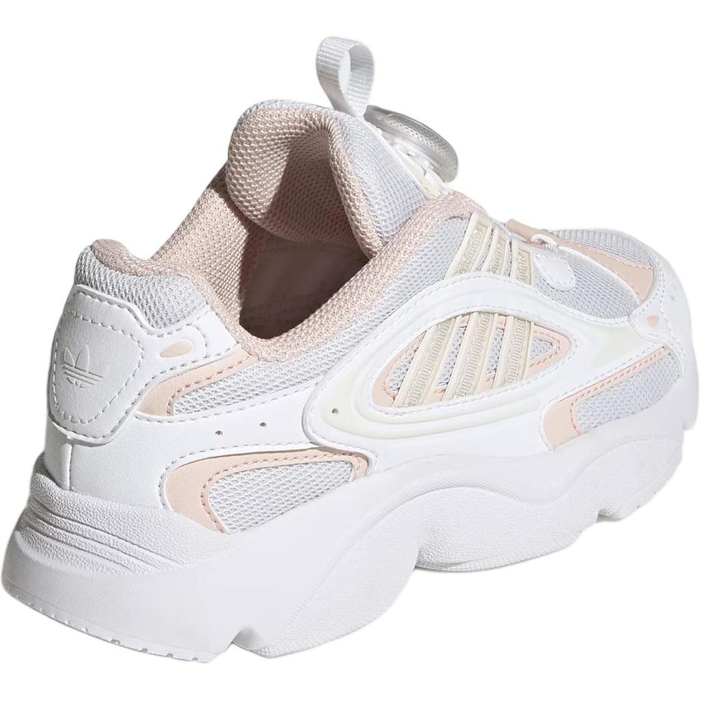 adidas Originals Ozmillen Low Top Kids Lifestyle Shoes White Light Pink Children Aged 3 7 Years Old HQ0276
