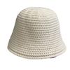 Retro Autumn and Winter Fisherman's Hat Women's Round Bucket Hat Bell  Shaped Knitted Warm Hat Versatile Face Showing Small Basin Hat