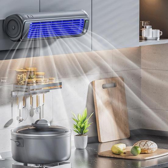 

Portable Tower Fan Air Conditioner Fan Low Noise Rechargeable Quiet Airflow 3 Speeds Energy Efficient сірий