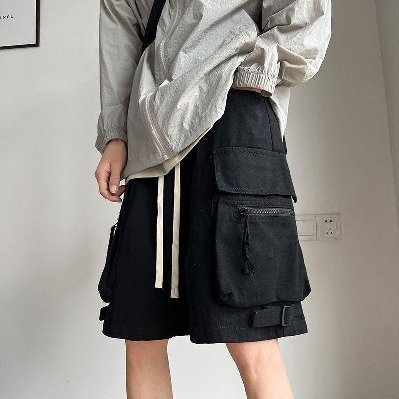 

Рабочие шорты Мужские Летние Свободного Кроя Модный Бренд Ин Хип-хоп Спорт Пятипредметные Брюки Повседневные Шорты Верхняя одежда Пляжные Шорты XXXL чёрный