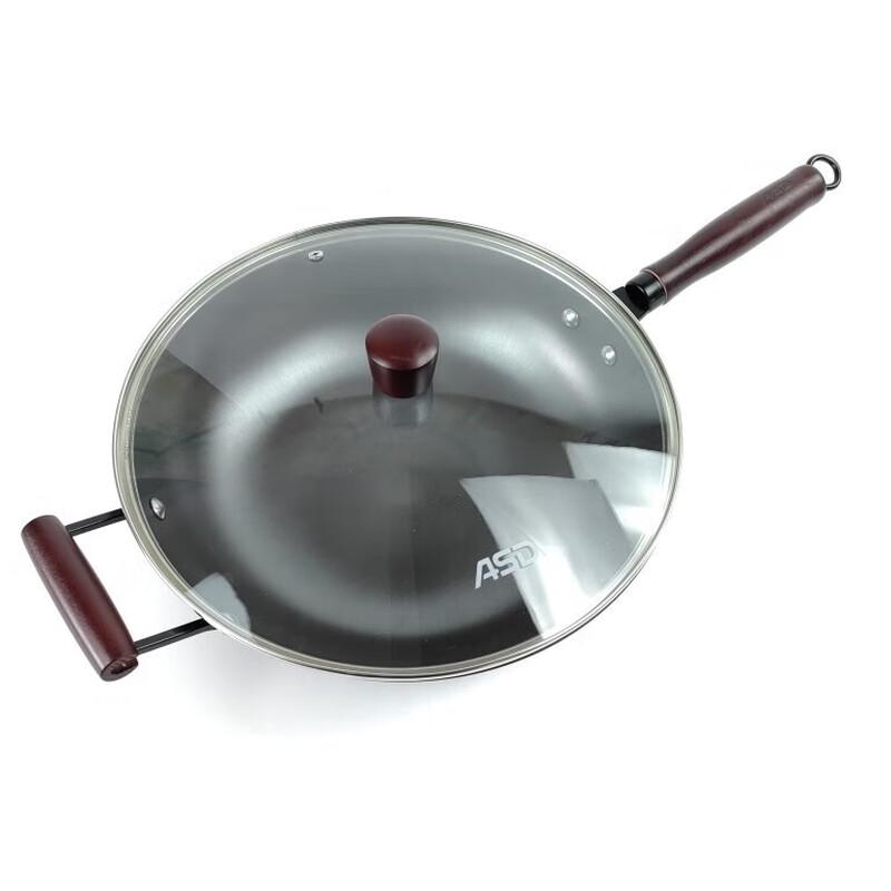 ASD Master Chef Flat-Bottom Cast Iron Wok