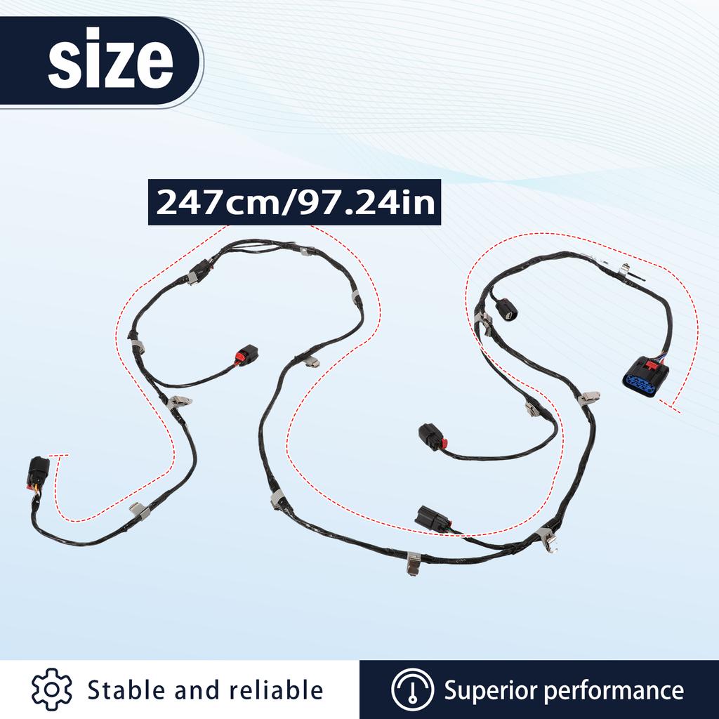 68261975AC 1pc Front Fascia Wiring Harness Compatible for Jeep Gran Compatible for Cherokee 2016-2019 2.0L 3.6L 5.7L