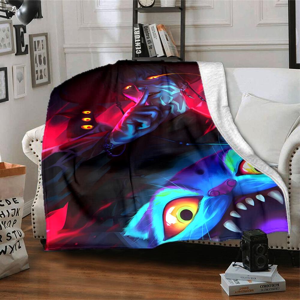 1pc KPop Demon Hunters25 Blanket, Gift, for Men and Women, Soft Blanket, Good for Sofa Bed Couch Travel, Lightweight Flannel Blanket