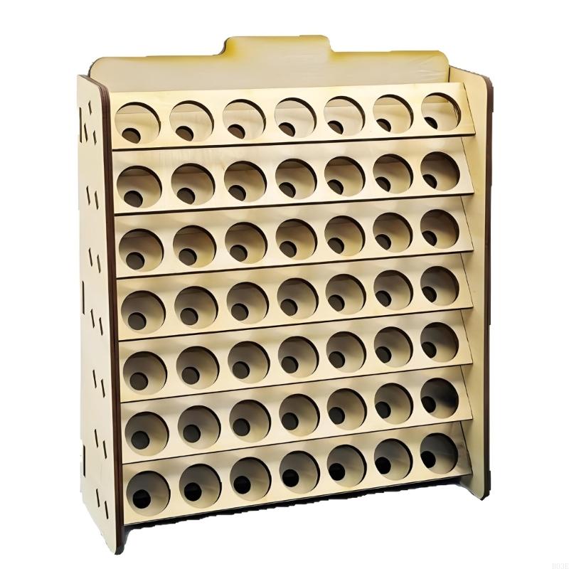 Modulars Wooden Paint Storage Rack For Artists Display Stand Paint Holder Easy Assembly Display Stand B03E