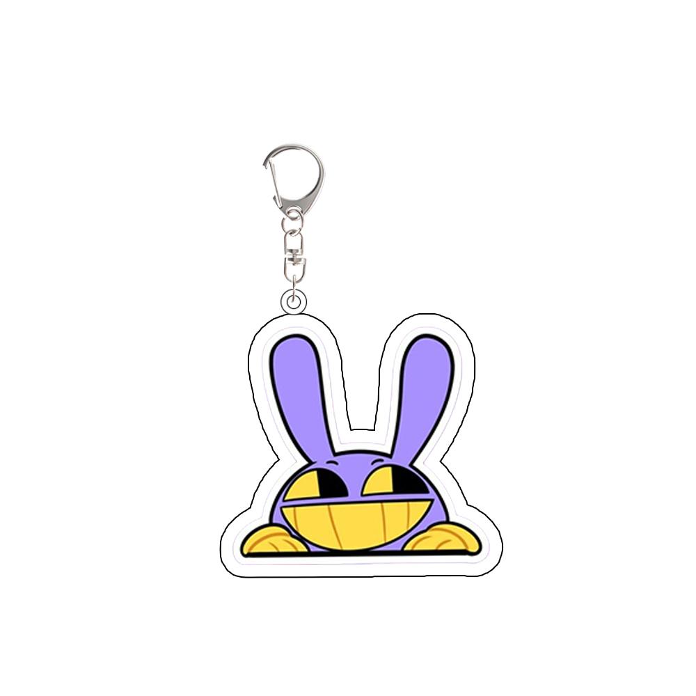 Anime Peripheral Acrylic KeyChain for TADC Pomni Jax Ragatha Gangle Zooble Kinger Caine Creativity Backpack Accessories Gift