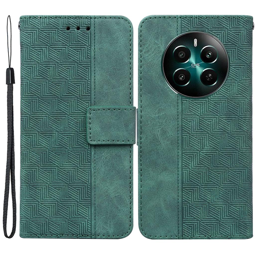 For Realme 12 4G/12+ 5G/Narzo 70 Pro 5G Case Full Protection Geometry Imprinted Phone Cover