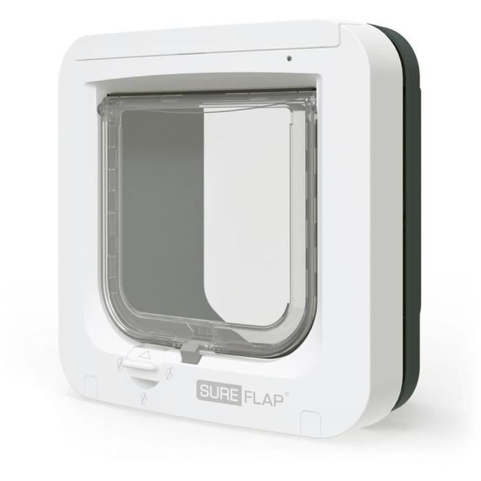 SUREFLAP Chatiere a Puce électronique (blanc/gris)
