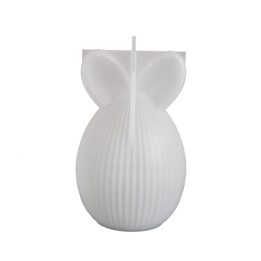 

3D Bunny Egg Mould Silicone Plaster Ornament Mold Multi-Use Candle Making Mold Candle Making Style C