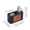 Mercury - Free Resin Soap Dispenser with Scouring Pad Kitchen Dishwashing Liquid Press Bathroom Hand Soap Dispenser